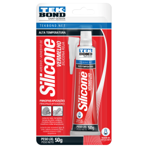 SILICONE ACETICO ALTA TEMP VERMELHO 50G TEKBOND