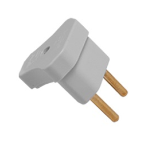 PINO MACHO TRIANGULAR 2P 10A CINZA ILUMI 1427 (PCT:10UN)