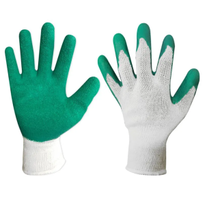 LUVA DE MALHA EMBORRACHADA VERDE 