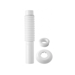 TUBO LIGACAO AJUSTAVEL BRANCO P/ VASO SANITARIO DN38 X 26CM BLUKIT 290403