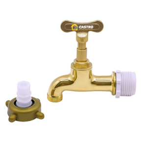 DAMA TORNEIRA JARDIM METAL AMARELO 1/2X3/4 1128 1128310