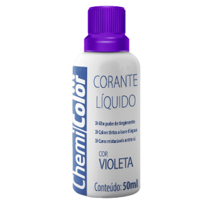 CORANTE CHEMICOLOR LIQUIDO VIOLETA 50ML (FD:12UN)